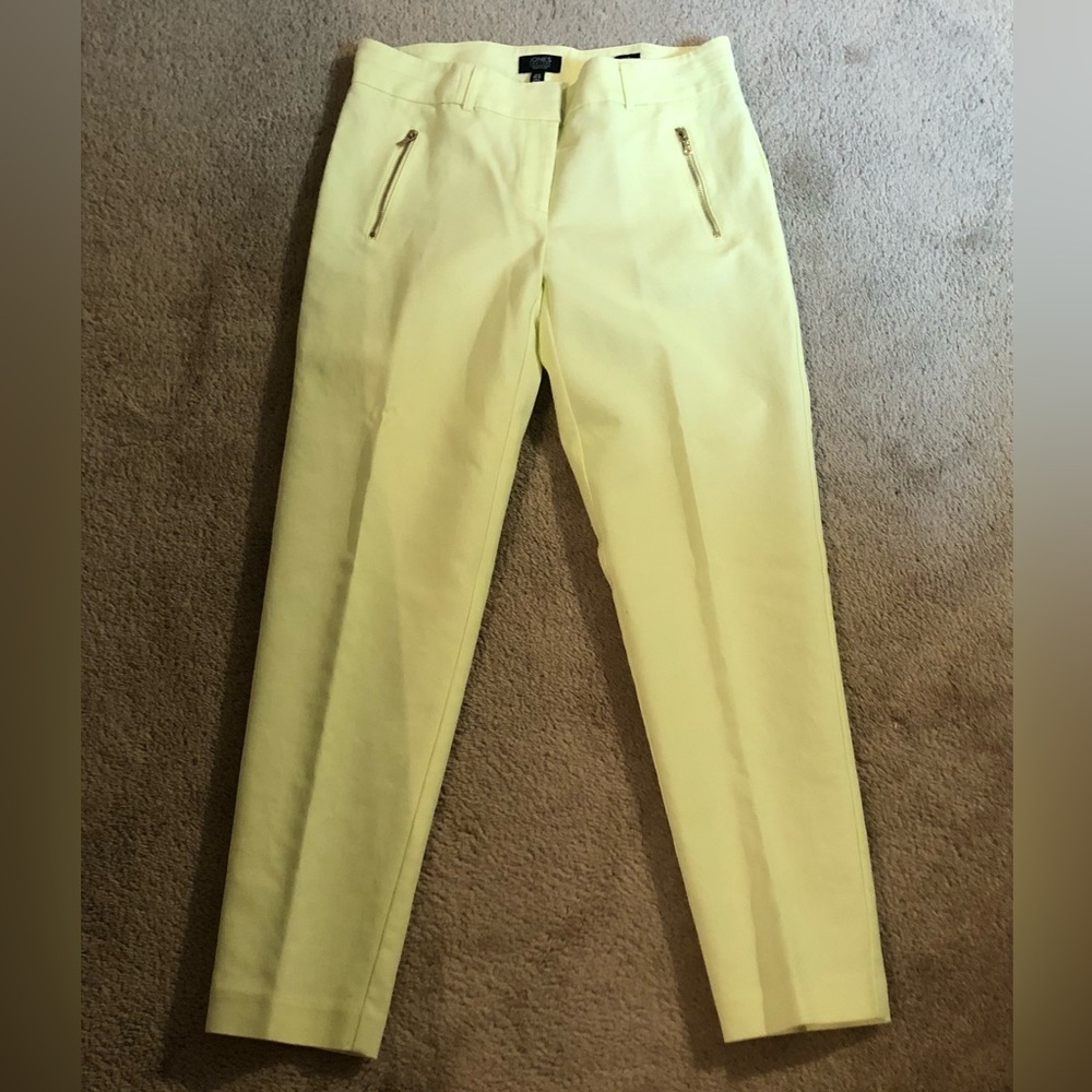 Jones New York Pale Yellow Dress Pants